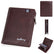 Men's Slim RFID Wallet Short Bifold Coin Purse with Zipper Business Style Home Essentials