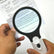 Handheld Magnifying Glass 3 LEDs Peep Hole Jewelry Loupe QS126 DIY & Home Tools