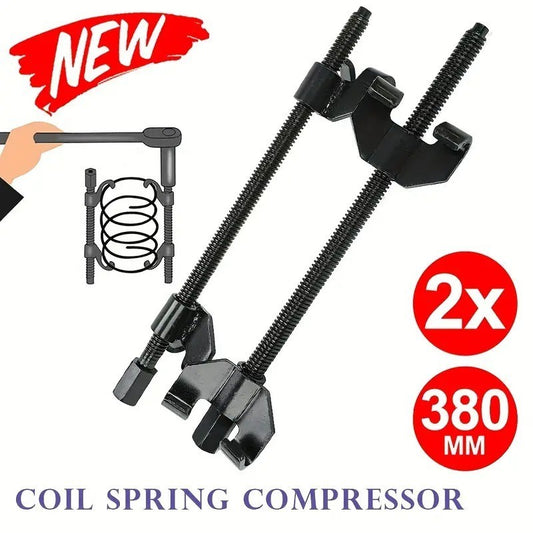2PCS 380mm Heavy Duty Coil Spring Compressor 15" Suspension Strut Clamp Car Tool
