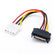 20cm 15 Pin SATA Male to 4 Pin Molex Female IDE HDD Power PC Accessories