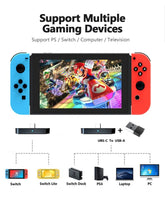 Bluetooth 5.0 Wireless Audio Adapter Transmitter Type-C for Switch PS4 PC