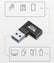L-shape Type-C to USB 3.2 OTG Charging Adapter PC Accessories