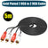 Gold Plated 2 RCA to 2 RCA Male To Male AV Cables
