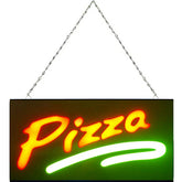 PIZZA LED Neon sign LED Sign 43cm x 23cm w/ 12V Power Adapter & Chain Ready-Made LED Signs