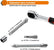 46 in 1 Socket Wrench Set W/ Case DIY & Home Tools