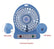 Mini Portable Hand-held Desk Fan Cooling Cooler USB Rechargeable w/ LED light Home Essentials