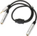 50cm Aux 3.5mm Male to Dual 6.35mm Female 1 to 2 Y Splitter Cable Stereo AV Adapters