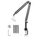 Microphone Boom Arm Stand Compatible with HyperX QuadCast, Rode and Blue Yeti Party Effects