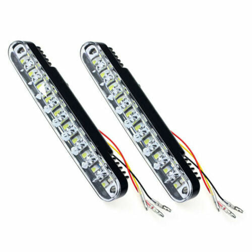 30 LED Car Daytime Running Light (HS65) Daylight w/ Amber Turn ...
