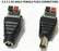 12V DC Male Female Solderless Terminal Adapter LED Strip CCTV Camera Accessories
