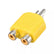 1 Male To Two Female RCA & 1 Female to 2 RCA Male Y Splitter AV Adapters