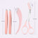 4 in 1 Professional Stainless Steel Eyebrow Hair Pluckers Tweezers Cutter Set Home Essentials