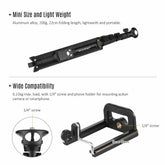 YUNTENG VCT-1388 Aluminum Tripod Selfie Stick with Phone Holder Remote Control Mobile Accessories
