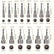 14pcs Magnetic Nut Driver Socket Set 6–19mm Hex Shank Bits with Case DIY & Home Tools