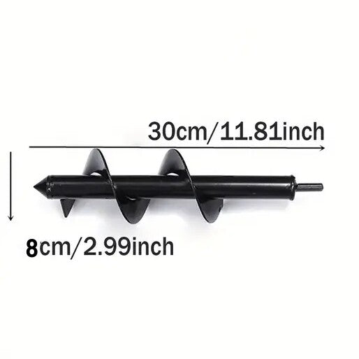 Garden Planting Drill Bit Earth Planter Post Hole Auger Digger 8x30cm or 8x60cm DIY & Home Tools