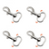 Mini Aluminum Alloy Keychain Making Snap Spring Clip Hook For Pets Carabiner 360 Home Essentials