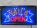 NAILS OPEN LED NEON SIGN 48cm 25cm Ready-Made LED Signs