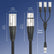 60cm Balanced XLR Splitter Cable 1 Female to 3 Male AV Cables