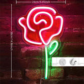 USB Powered Rose Ready-Made LED Signs