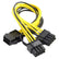 PCI Express 6 pin Female to Dual PCI-E 8( 6+2) pin Male GPU Power Cable PC Accessories
