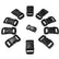 40*19*14mm Plastic Side Quick Release Buckles For Webbing Bag Strap Clips Black Home Essentials