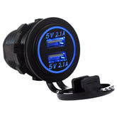 Modified Double USB Car Charger 12-24V Phone Charger Accessories DIY Install Car Accessories