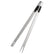 2-in-1 BBQ Grilling and stainless-steel Fork tongs Home Essentials