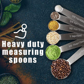 Stainless Steel Measuring Spoons 6PCS Set (LS02) Home Essentials