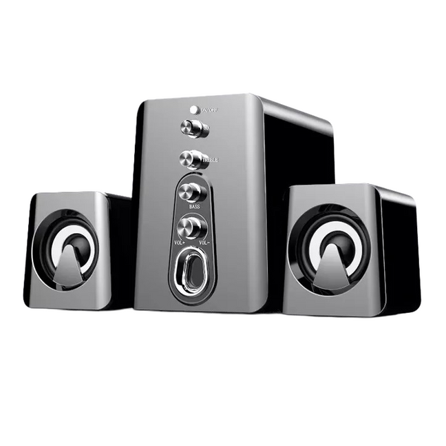 Surround Sound System LED Speakers Gaming Bass USB Wired for Desktop ...