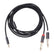 EVERTECH 3.5mm 1/8" TRS Stereo to Dual 6.35mm 1/4" TS Mono Y Splitter AV Cables