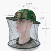 2Pcs of Mosquito Insect Head Net Mesh Protector W/ Hat Fishing Camping Outdoor Gear