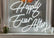 60cm X 40cm 12V Happily Ever After Ready-Made LED Signs