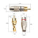 Gold Plated Speaker Phono Adapter RCA Male to 2 Screw Terminal RCA270 Solderless AV Adapters