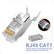 100Pcs Of RJ45 Cat7 & Cat6A Pass Through Connectors Data & Communication