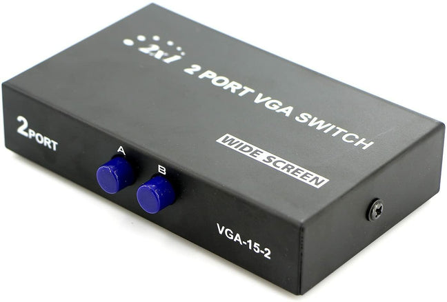 2 Ports VGA Switcher Converter (LS57) 2 Ways VGA Video Switch 1 Output ...