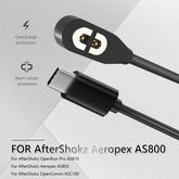 Charging Cable For AfterShokz Aeropex Bone Conduction Headphone Mobile Accessories