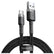 Baseus 2A Black Braided 2m Type C USB C Cable Mobile Accessories