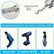14pcs Magnetic Nut Driver Socket Set 6–19mm Hex Shank Bits with Case DIY & Home Tools