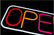 LED Neon Open Sign W/ 12V Adapter & Chain 55x23cm Ready-Made LED Signs