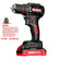 Drill Driver Cordless Impact Hammer Drill Brushless w/2pcs 21V Battery DIY & Home Tools