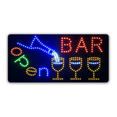 60x30cm Epoxy Resin OPEN BAR LED Sign Ready-Made LED Signs