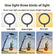 LED Ring Light Selfie Ring Lamp W/ Phone Holder Online Photo Take Table Stand Mobile Accessories