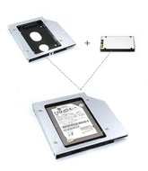 9.5mm Caddy 2nd HDD/SSD SATA Replace DVD-D Hard Driver for PC LS54 PC Accessories