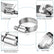 50Pcs Stainless Steel Hose Clamps Clips Kit DIY & Home Tools
