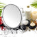 8" Round Cosmetic Makeup Double Sided Table Desk Mirror 2x Magnify Folding Zoom Home Essentials