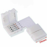 10mm 4 Pin L Shape 90° Corner Adaptor For RGB LED Strip