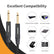 1M-10M 6.35mm 1/4" jack Mono TS Male to Male Guitar Amplifier AV Cables