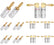 Gold Plated 4mm Banana Plugs for Speaker Wire AV adapters
