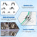 160PCS U-Shaped Stainless Steel Pipe Clamps Set - Cable Clamp W/ Screws Kit DIY & Home Tools