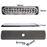 Truck 24LED White Amber Strobe Warning Light Car Accessories